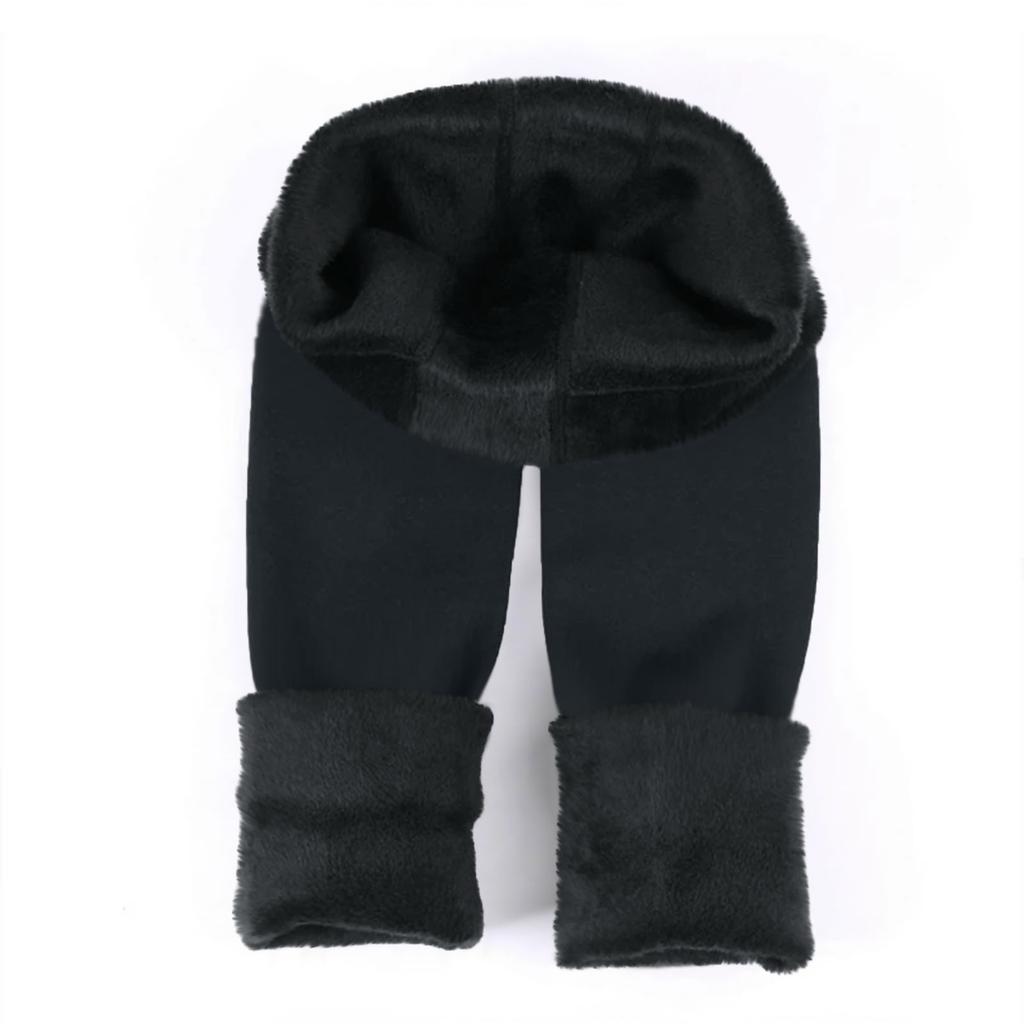 Женские брюки больших размеров с высокой талией и утепленные флисовые леггинсы