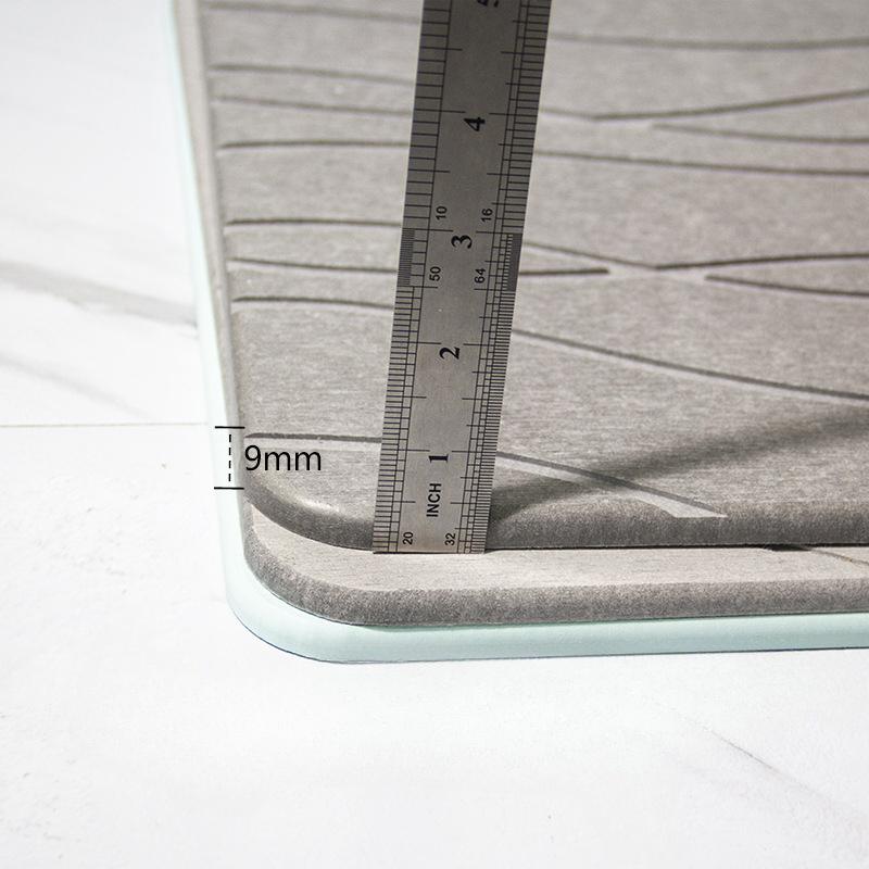 Напольный коврик из диатомовой грязи, впитывающий грязь, коврик для туалета, быстросохнущий коврик для двери ванной комнаты, коврик для двери ванной комнаты, нескользящий резной коврик