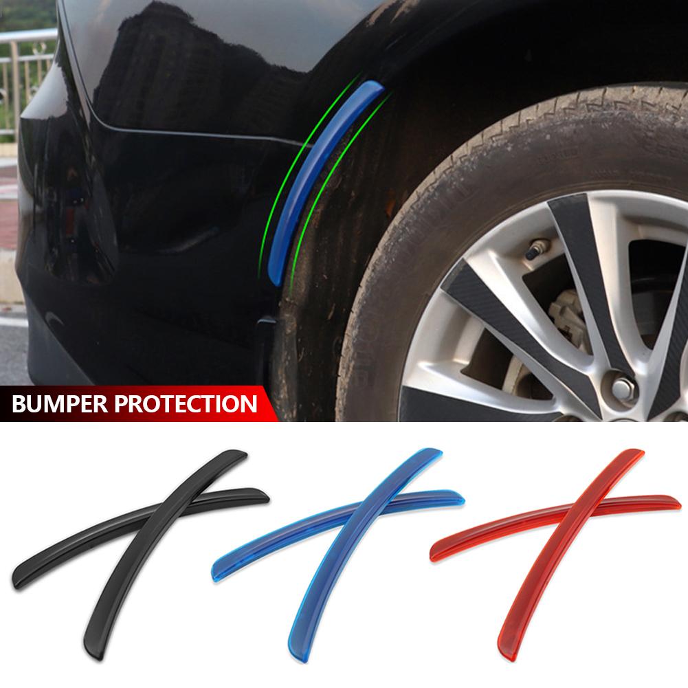2Pc Universal Soft Car Fender Vents Protector Cover Car Wheel Arch Decoration Strips Car Stickers Anti Collision Car Accessories