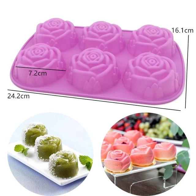 Круглые формы для выпечки, силиконовая форма для выпечки, форма для выпечки, торта, форма для кексов, кексов, пончиков, силиконовая форма для мыла, инструменты для шоколада