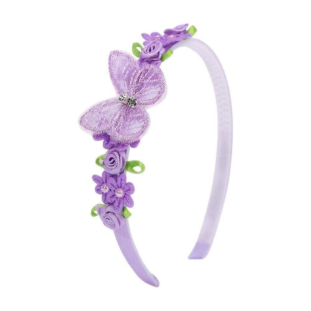 Lace Children Girls Headband Flower Butterfly Kids Hair Head Hoop Bands Headdress Accessories