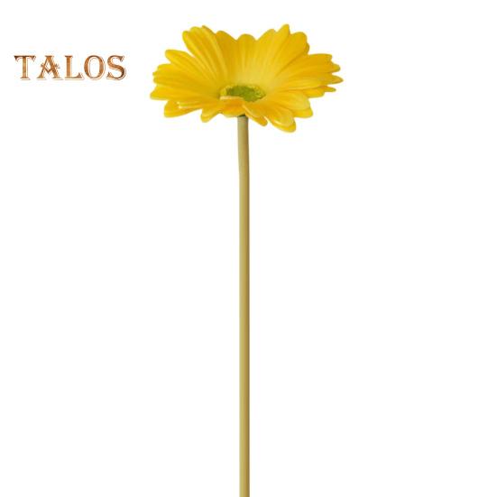 Искусственный цветок, анти-выцветание, украшение из искусственной кожи, отличный одиночный филиал, домашний декор для вечеринки, сада, гербера, искусственный цветок, товары для дома