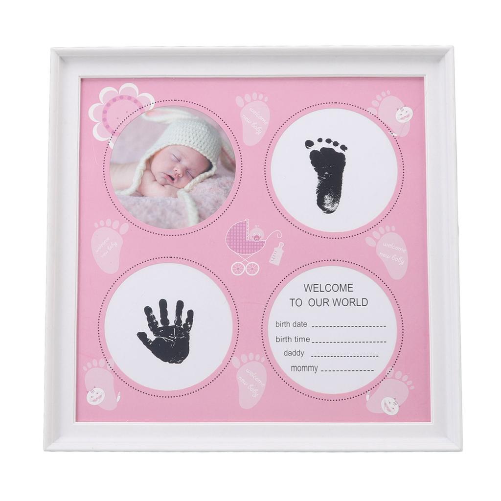 Набор для отпечатка ладошки для новорожденных мальчиков и девочек. Износостойкая пластиковая доска с плотным рисунком. Детская печать.