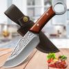 Тесак для мяса из нержавеющей стали, кухонный нож для обвалки, кухонный нож для нарезки овощей и фруктов, нож с ручкой и крышкой
