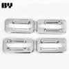 For Hummer H2 2003-2009 ABS Silver / Black Car Door Handle Cover Trim Sticker Accessories