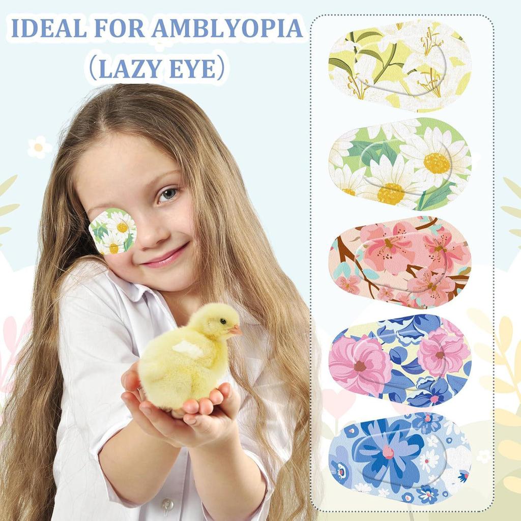Детский окклюдер для лечения амблиопии - Дышащий, Полное покрытие, Мультяшный дизайн, Коррекция одного глаза при косоглазии