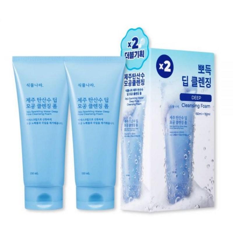 Plant Nara Jeju Sparkling Water Deep Pore Cleansing Foam 150ml + 150ml Special Set