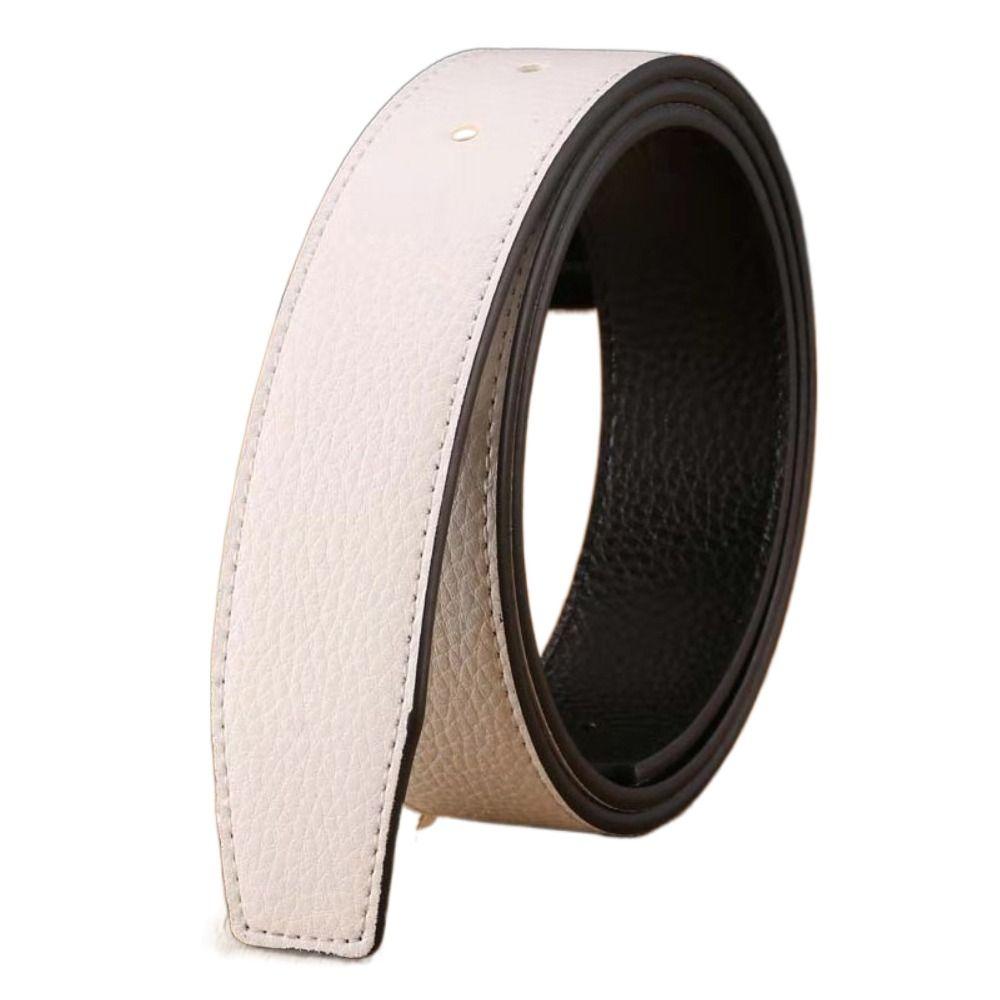 Replace Strap Trouser Jeans Belt Decor Leather Belt Strap No Buckle Belt Waistband Genuine Leather