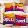Подушка с логотипом Paulaner Spezi Наволочка Натуральный лен Органическая ткань Двусторонняя печать Подушки для дивана Домашний декор