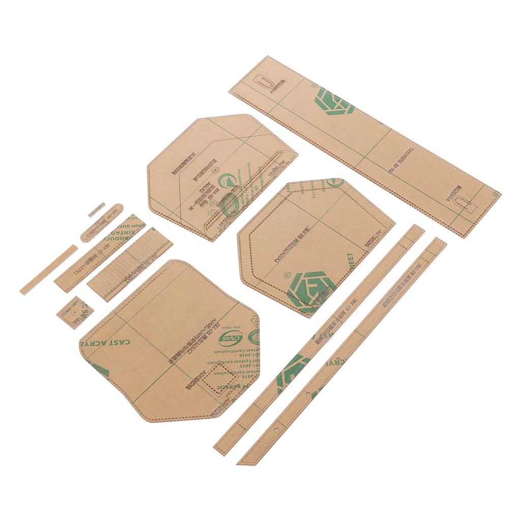 Shoulder Bag Acrylic Template Pattern Clear Precise Positioning Handbag Leather Templates for DIY