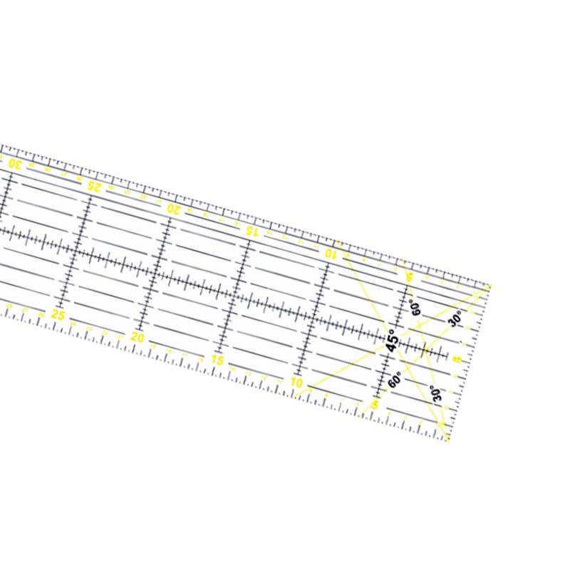 Прозрачная пластиковая линейка для квилтинга с четкой разметкой для шитья и проектов «сделай сам»