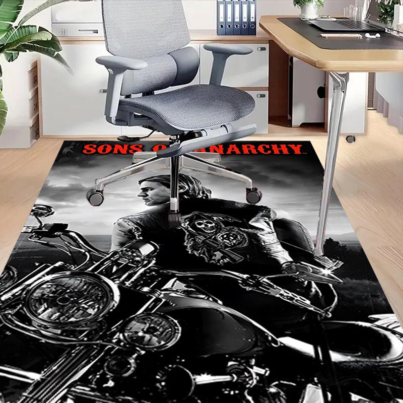 1 шт. Ковер SON OF ANARCHY REAPER, Коврик для офиса, Уличный коврик, Декор для дома, Ковер для зоны, Фестиваль