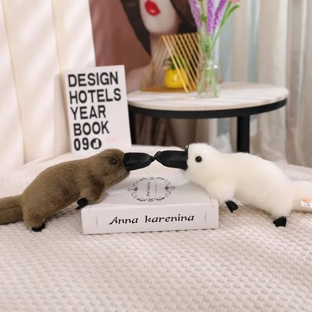 White/Grey Animal Stuffed Dolls 30/35/45cm Platypus Plush Doll Simulation Platypus Plush Toys
