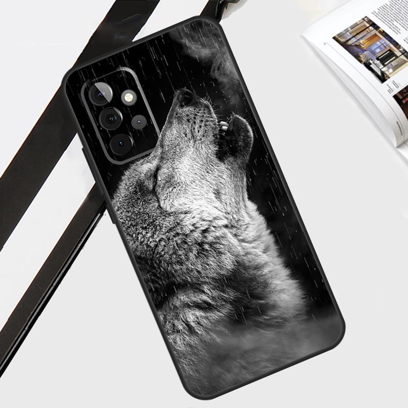 Художественный чехол Вой Волка для Samsung Galaxy A12 A22 A32 A52 A56 A36 A26 A16 A06 A54 A34 A14 A13 A53 A15 A35 A55