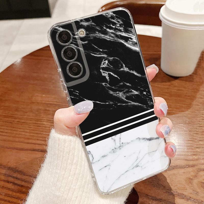 Чехол с акварельным мраморным принтом для Samsung A57 S26 Ultra A37 A17 A56 A36 A26 A16 A55 A35 A25 A15 A54 5G S21 FE S22 S23 S24 S25 Plus Прозрачный мягкий чехол из ТПУ