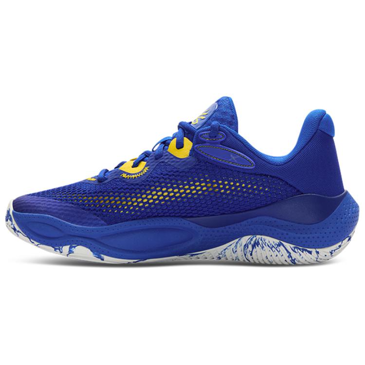 Under Armour Curry Splash 24 Амортизация Нескользящие Износостойкие Низкие Баскетбольные Кроссовки Мужские Синие 3027262-400