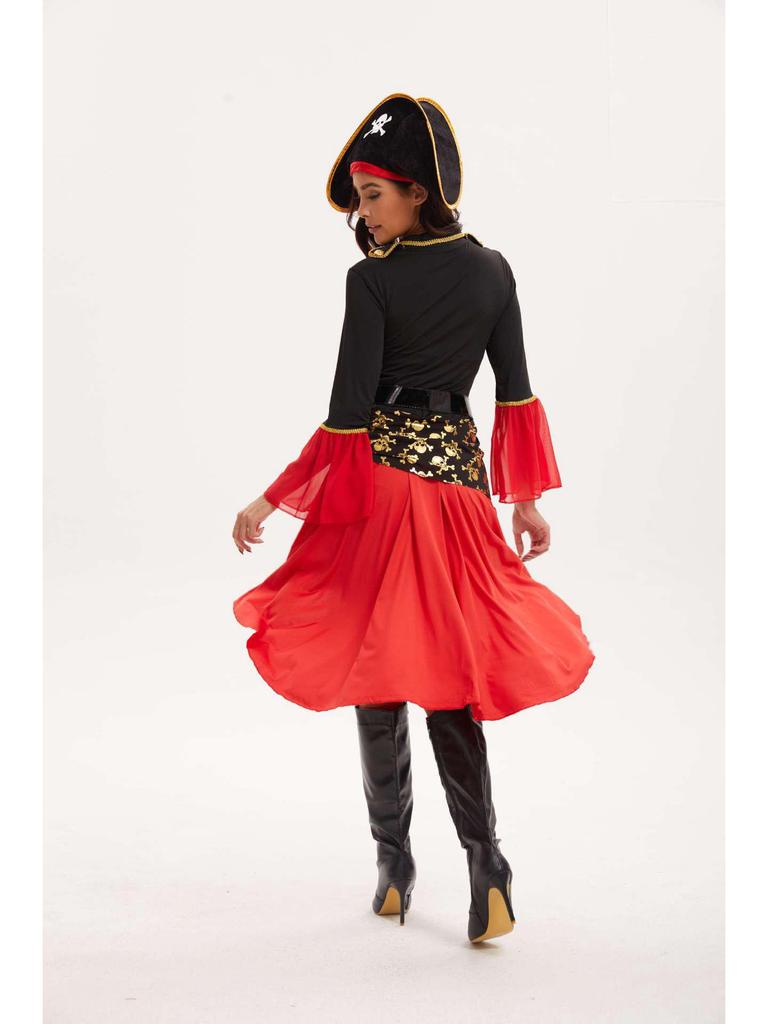 Женский костюм карибского пирата для косплея на Хэллоуин