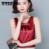 Атласный жилет без рукавов, камзол, женская одежда, жилет с кружевной строчкой внутри и снаружи весной и осенью, женская свободная нижняя рубашка в западном стиле Tide