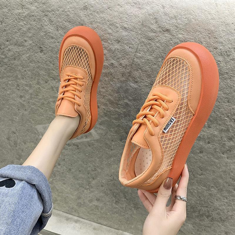 Модная сетчатая дышащая женская обувь на шнуровке, женская спортивная обувь, удобная и элегантная, оригинальная весенняя дизайнерская дешевая новинка