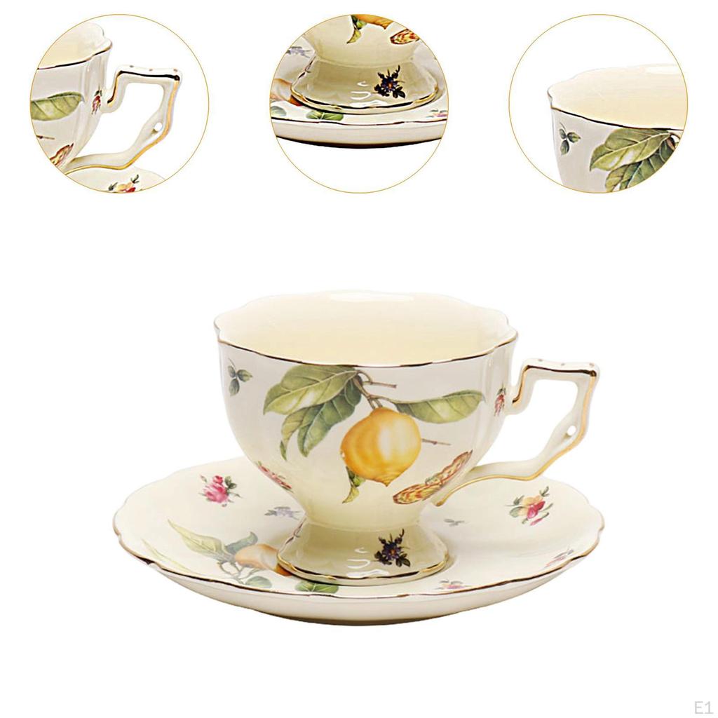 Ceramic Coffee Cup with Saucer Cappuccino Multi Purpose Unique Gadget Accessories Home Decor