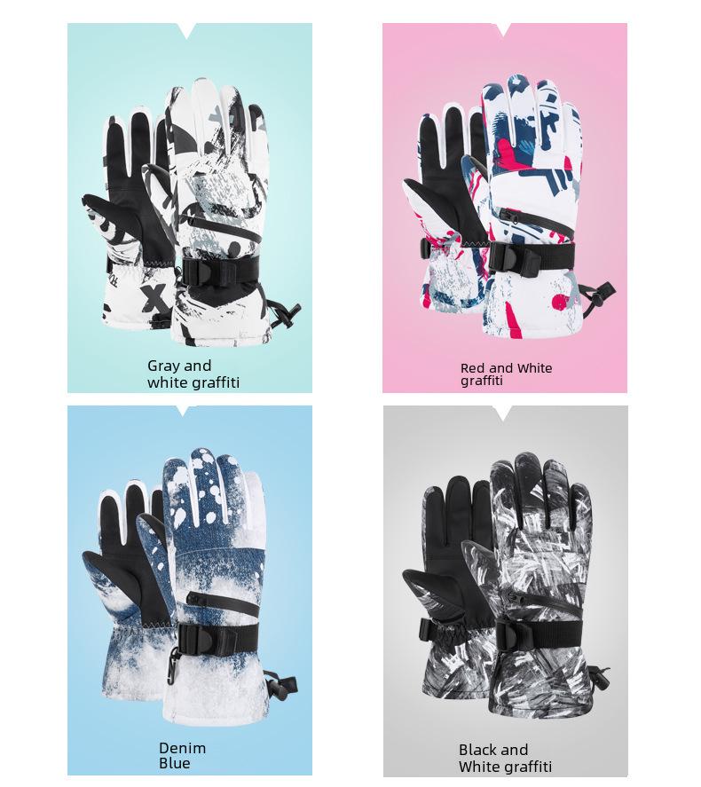 Unisex Winter Ski Gloves: Warm, Waterproof, Touchscreen-Compatible for Outdoor Activities