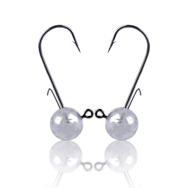 Палисандровые Джиг-головки Рыболовный Крючок Длинное Ушко Широкий Зазор 5Г 7Г 10Г 14Г Неокрашенные Шарик Острые Джиг-головки Для Форели Окуня Рыболовные Снасти