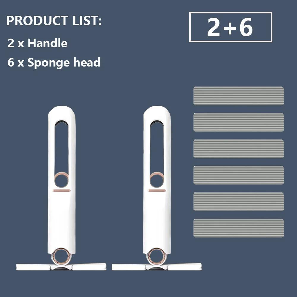 8/24 шт. Мини-швабра с отжимом, мини-швабра, инструменты для уборки кухни и автомобиля, швабры с функцией самоотжима, складные швабры для уборки дома и мытья пола