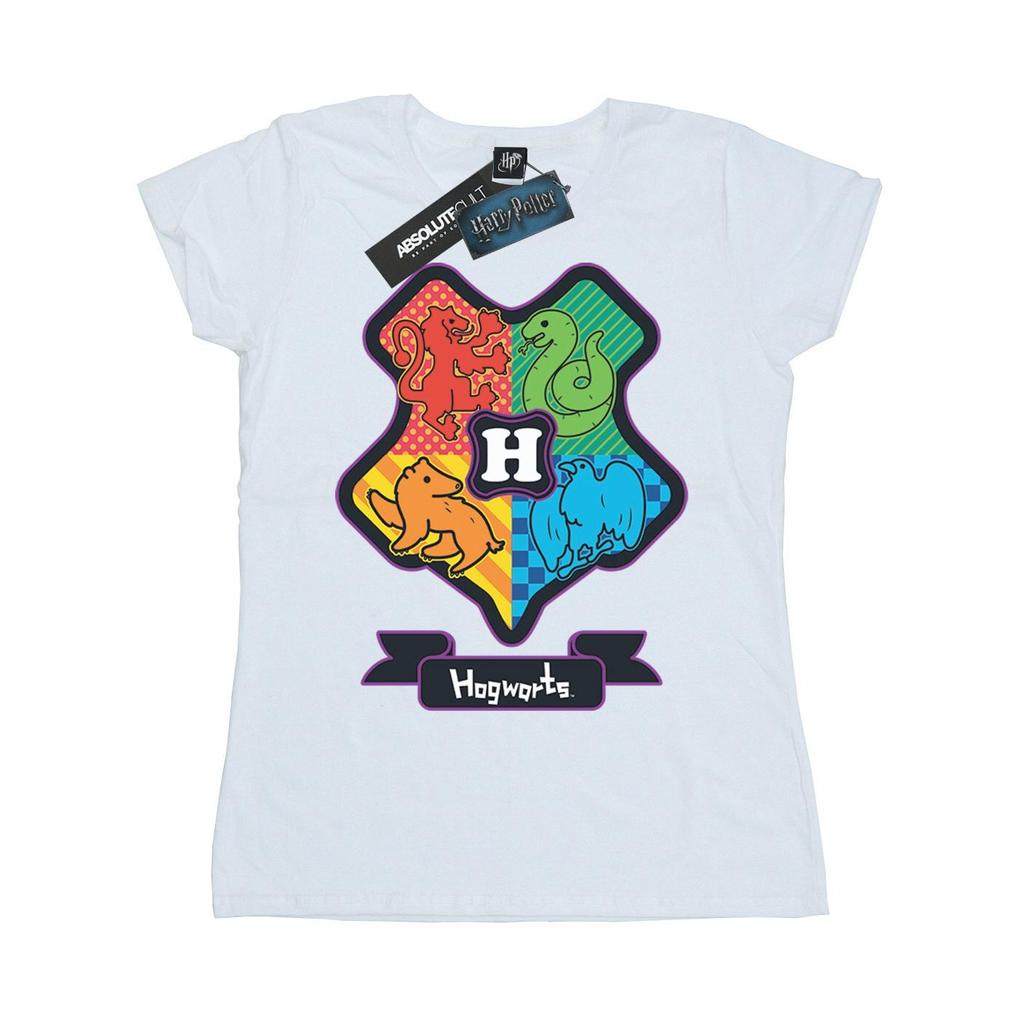 Harry Potter Womens/Ladies Hogwarts Junior Crest Cotton T-Shirt