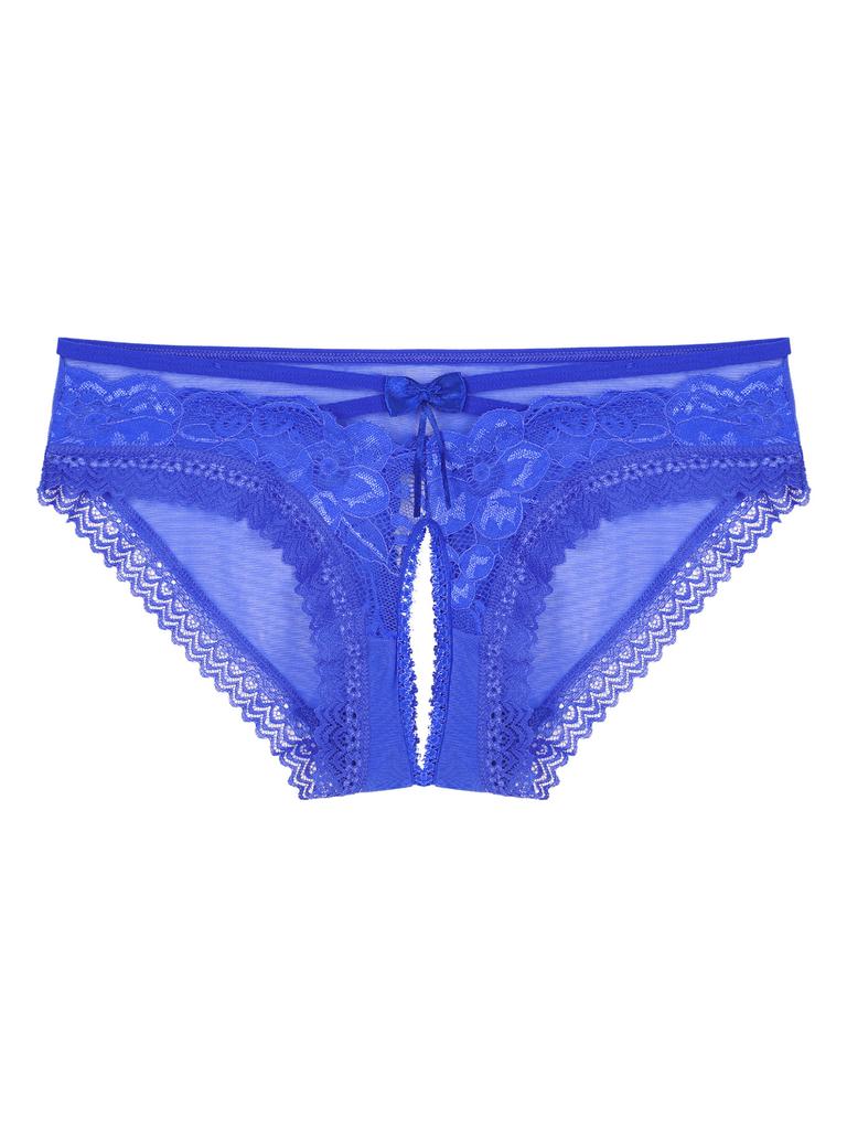 Men Sexy Lace Lingerie Knicker Briefs Sissy Underwear Bowknot Crotchless Panties Underpants Nightwear