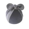 Solid Color Baby Turban Hat Cute Cartoon Bunny Ears Infant Indian Cap Spring Autumn Cotton Toddler Girls Boys Beanies Headwrap