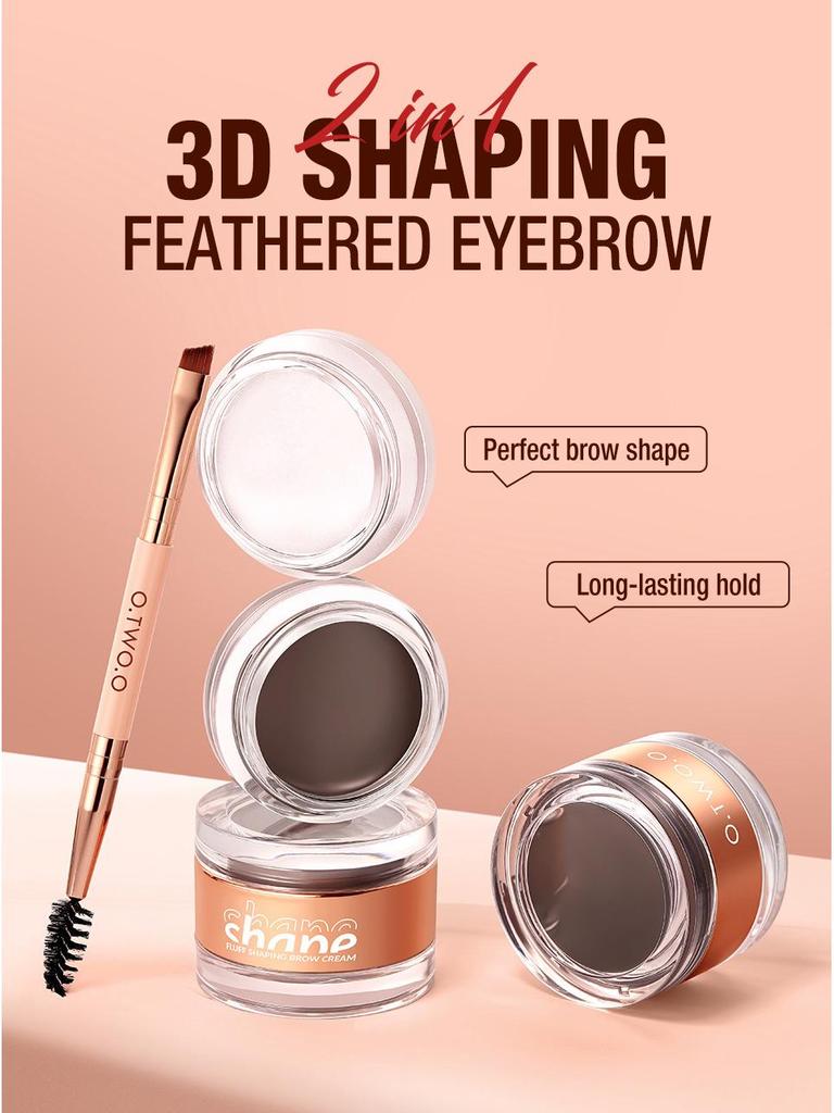 O.TWO.O Long-lasting Volumizing Eyebrow Wax Tint - Natural Shaping, Non-fading SC069.