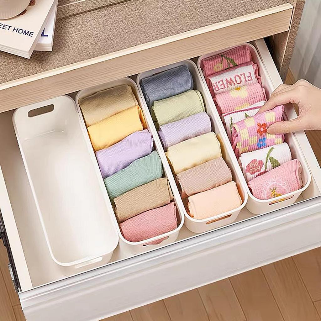 RAIN QUEEN Storage Small Item Storage Polypropylene Set of Storage Tabletop Storage With Small Kitchen Closet Storage Box, Case, Basket, Case, 8,