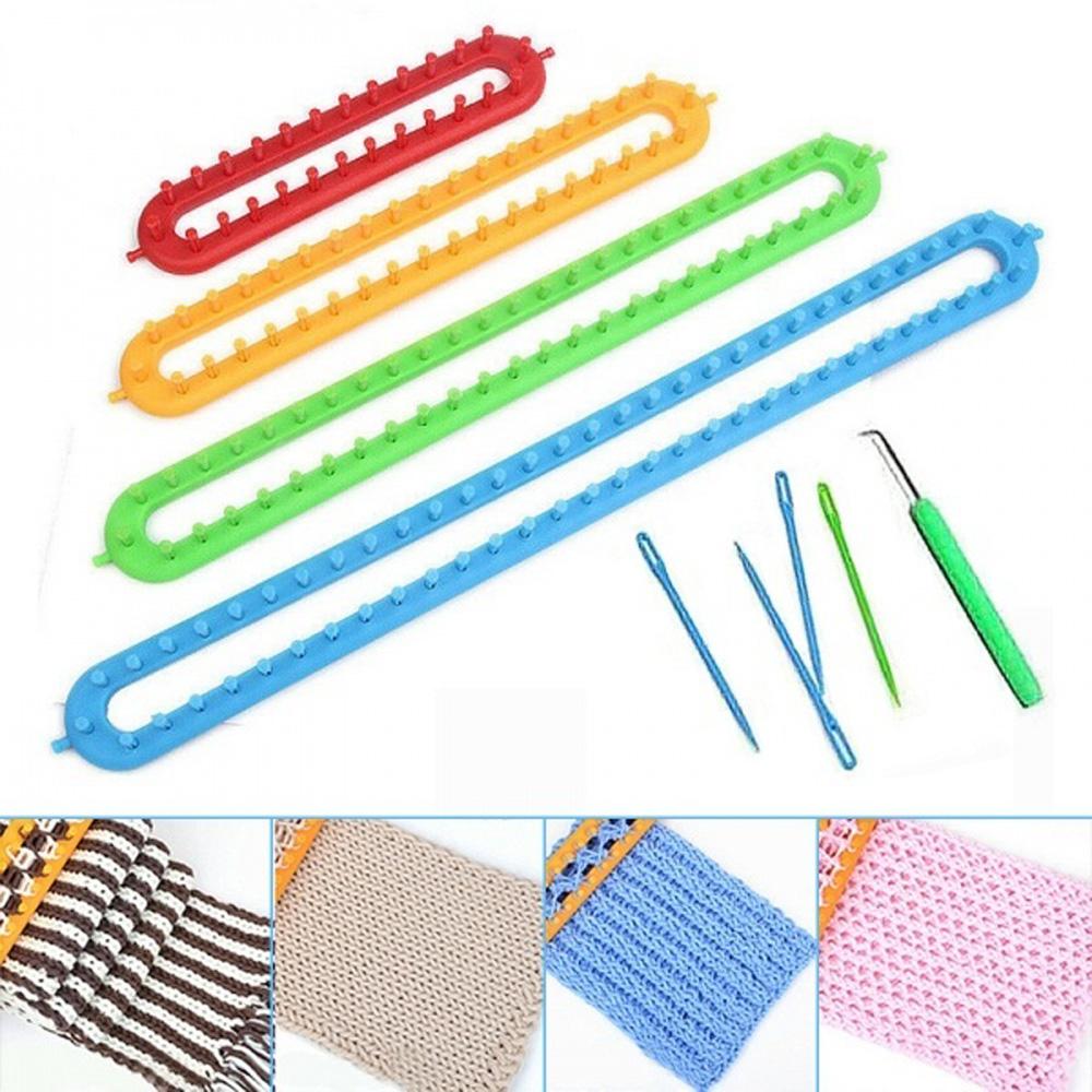 Plastic Craft Pompom Sock Knitter Hat Weaving Tool Knitting Kit Sewing Accessories Weaving Loom