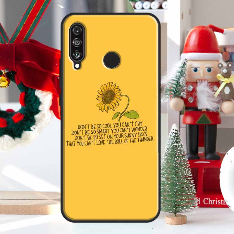 Цветочный чехол с ромашками и подсолнухами для Huawei Nova 7i 8i 11i 12i 12s Y73 Y70 Y90 Y60 Y72 Y61 Y91 9 10 SE P30 Pro P40 Lite