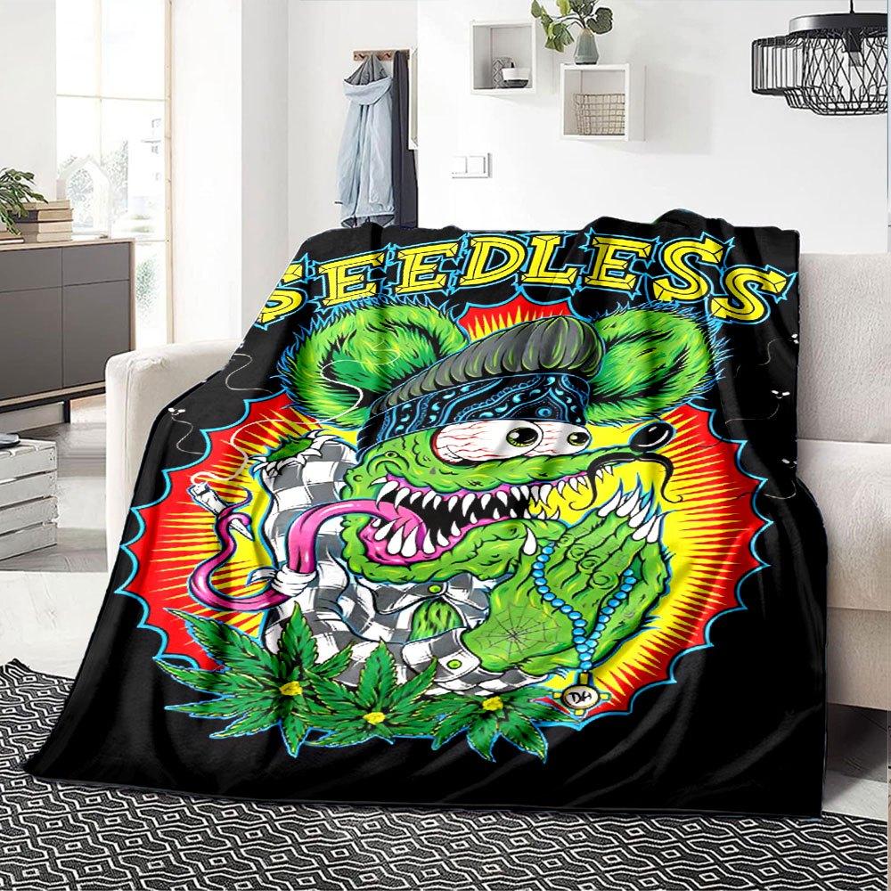 1pc Rat finks 3 Blanket Soft Warm Throw for Home, Office, Travel All Season Cozy Bedding Gift, Office Cozy Accessory