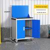 Heavy-Duty Multifunctional Tool Cart with Drawers for Workshop Storage