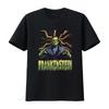 Universal Monsters Frankenstein Lightning Background Black Adult T Shirt vintage Washed fashion homme Versatile Stretched