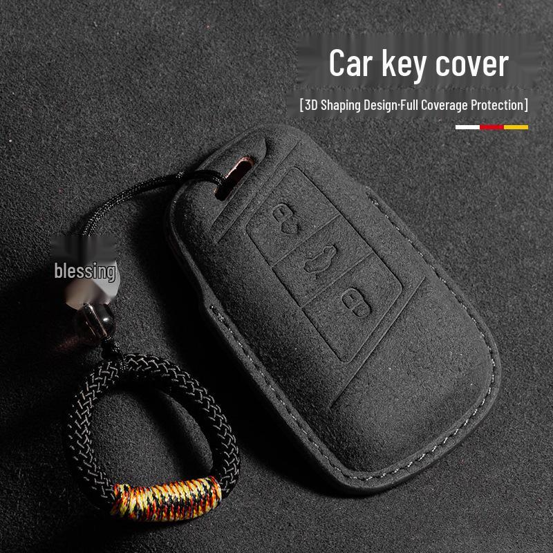 Замшевый чехол для ключей Volkswagen для Passat, Magotan, CC, Teramont X, Tiguan L, Tayron, Tayron X, Sagitar, Bora