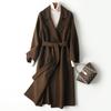 Double-sided Cashmere Coat for Women's New Slim-fitting and Thin Wool Coat for Women's High-end