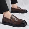 Летние мужские повседневные кожаные туфли, модные лоскутные туфли для вечеринок и свадеб, мокасины, мужские легкие удобные туфли на плоской подошве для вождения