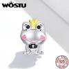 Gentle Frog Charm For Original Bracelet Real 925 Sterling Silver Cute Animal DIY Women Jewelry