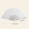 Floral Pattern Folding Fan Tassel Lace Fan Fashion Handheld Fan  Photo Props