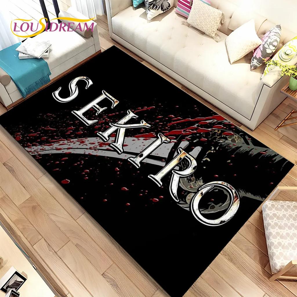 3D HD Sekiro Series Game Gamer Area Rug, Коврик для дома, гостиной, спальни, дивана, коврик для двери, декор, детские игры, нескользящий напольный коврик