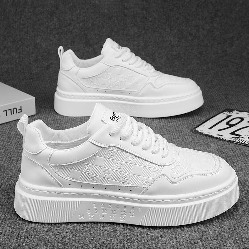 Мужские дышащие белые кроссовки Легкие шнурованные повседневные спортивные туфли Модная универсальная удобная обувь для студентов и молодежи