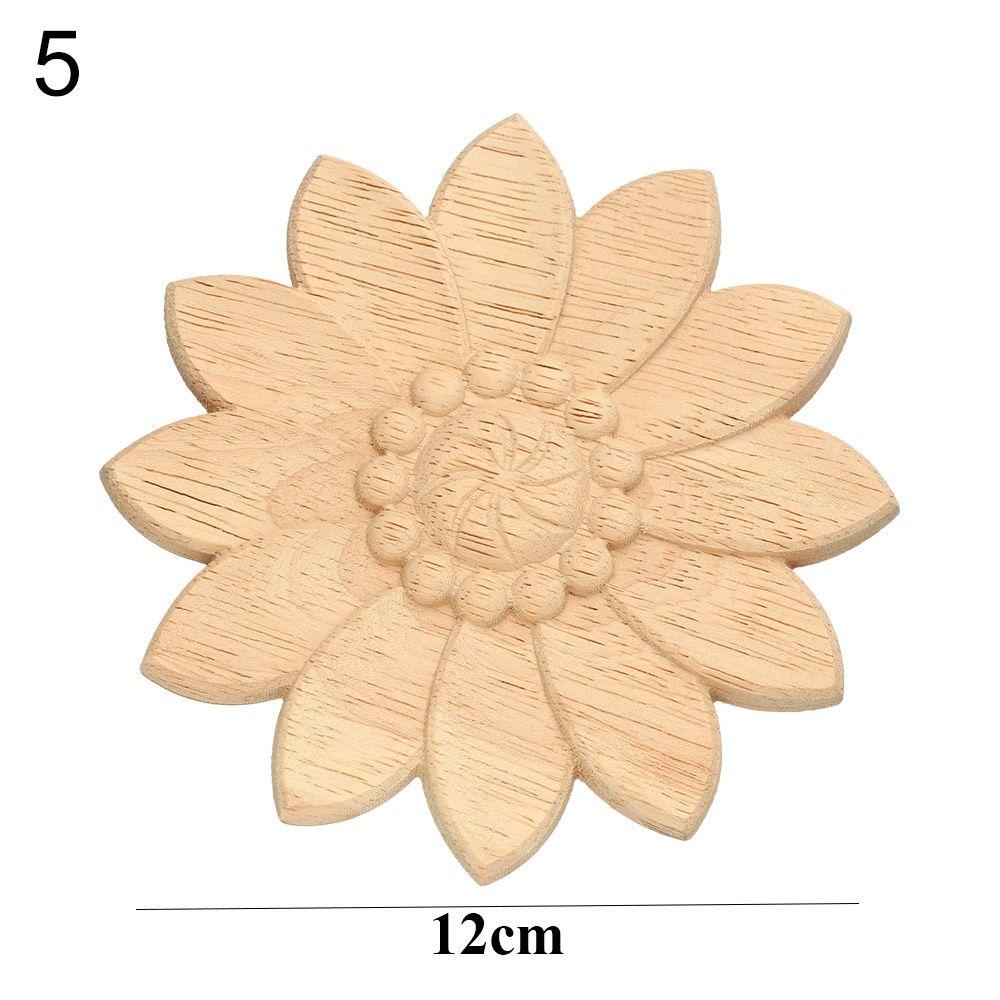 Украшение двери деревянные фигурки ремесла резьба по дереву декоративная деревянная резная угловая аппликация рамка