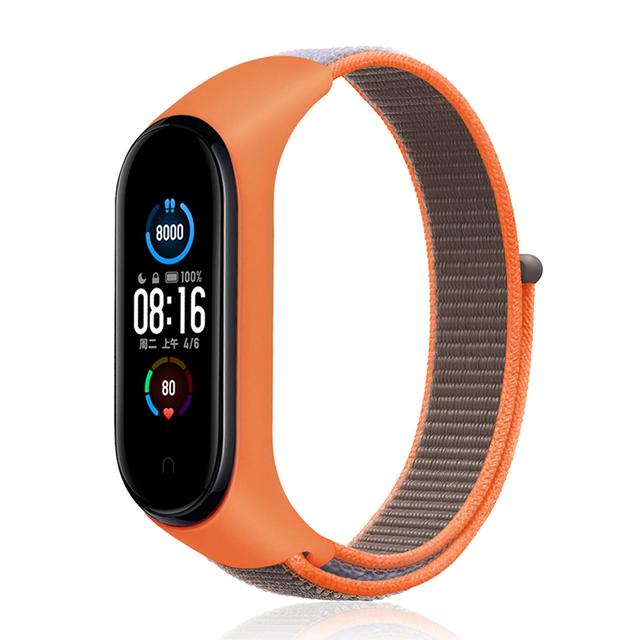 Для Mi Band 10 9 8 7 Ремешок Нейлоновый Спортивная петля часы Аксессуары pulsera correa Mi Band 4 Браслет xiaomi Mi Band 5 6 3 Браслет
