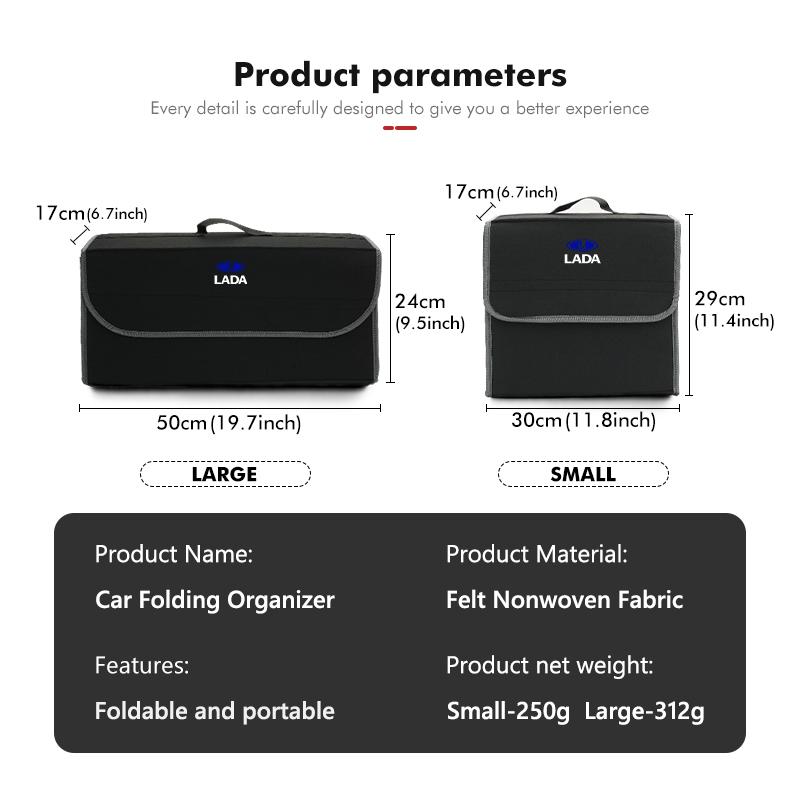 Car Trunk Storage Box Foldable Stowing Tidying Container Bag For Lada Vesta Niva Samara Kalina Largus Priora Xray Granta HH5