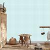 Geometric rhombus wallpaper in celadon and white for the living room and bedroom 50x1000