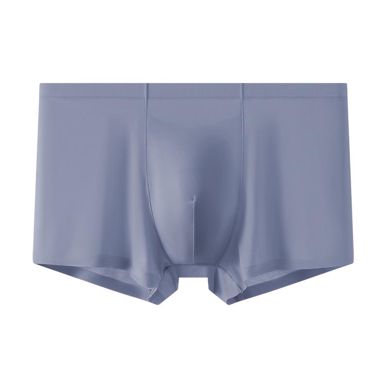 Бесшовные мужские трусы-боксеры Ice Silk: Дышащее, быстросохнущее, удобное и легкое спортивное нижнее белье