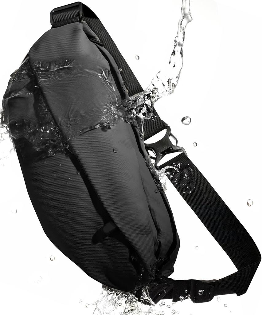 Rainproof and Shoulder Large Waterproof Perfect for International Travel and Commuting Wide X 12cm Deep X 17cm Pickpocket-proof Men's Bag, Capacity,